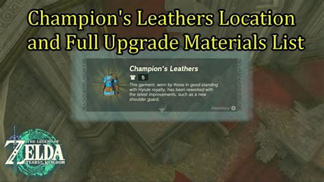 Cap of Time Locations, Stats and Upgrade Materials｜Zelda: .